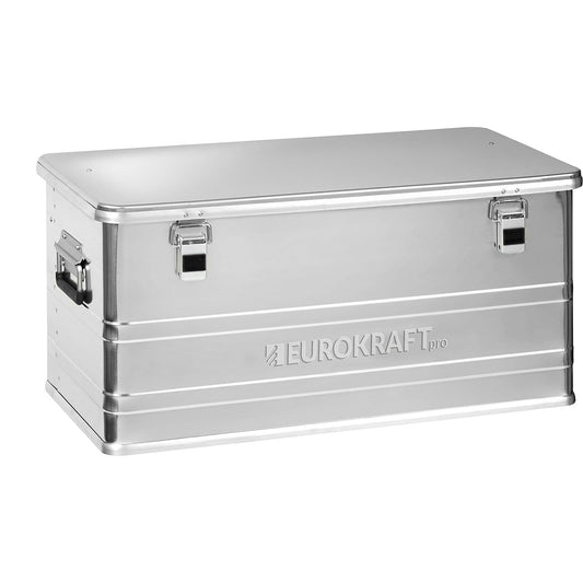 Industry aluminium container, capacity 92 l, external LxWxH 780 x 385 x 367 mm.