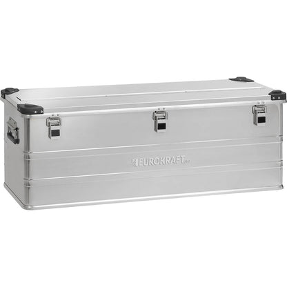 Industry aluminium container, capacity 153 l, external LxWxH 1182 x 385 x 410 mm.