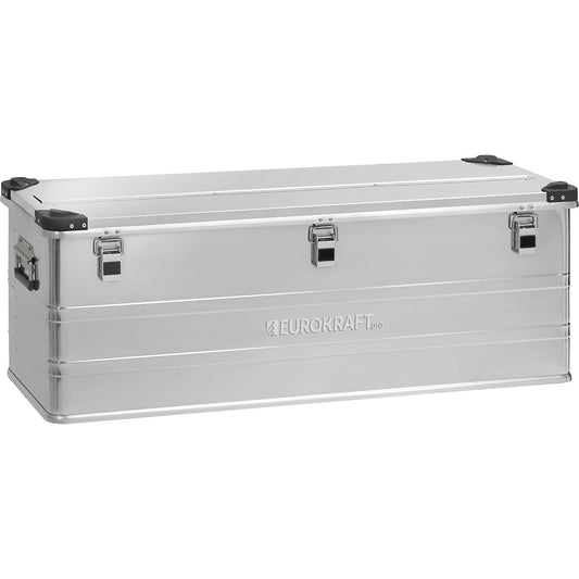 Industry aluminium container, capacity 153 l, external LxWxH 1182 x 385 x 410 mm.
