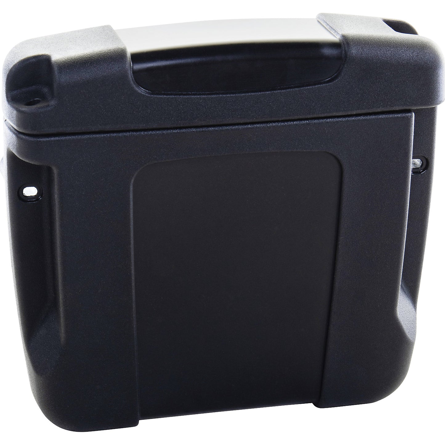 PE document box, for indoor and outdoor use, black.