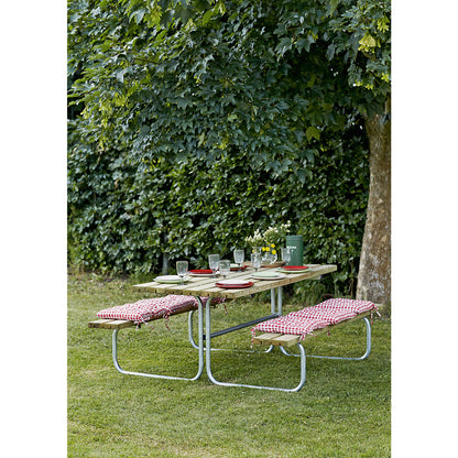 Picnic bench, length 1770 mm, coniferous wood, without backrest, natural.