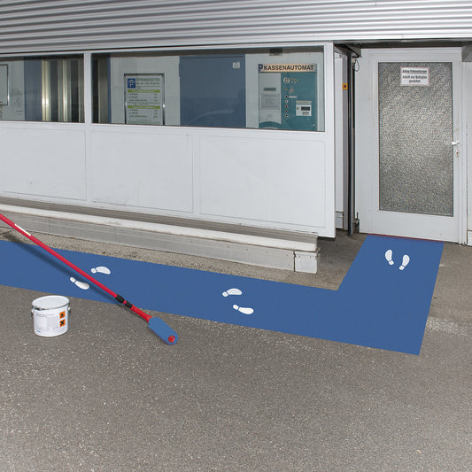 Outdoor marking paint, capacity 5 l, traffic blue RAL 5017.