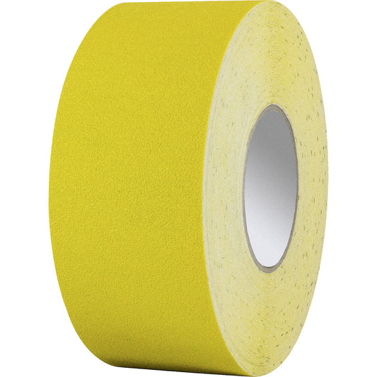 Floor marking tape, suitable for forklift trucks, vinyl, width 75 mm, yellow.