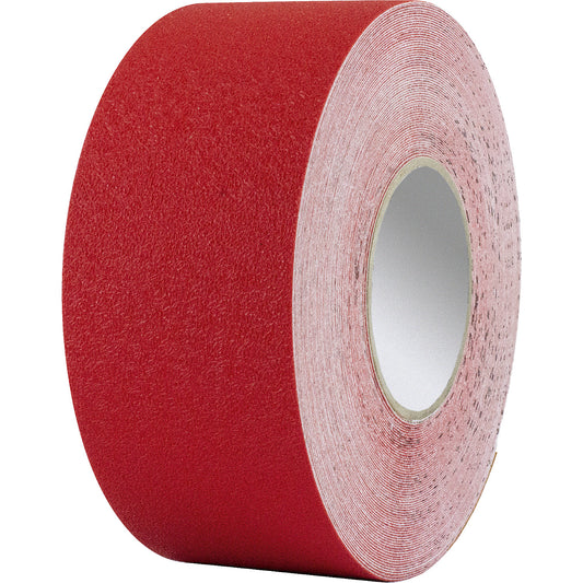 Floor marking tape, suitable for forklift trucks, vinyl, width 75 mm, red.