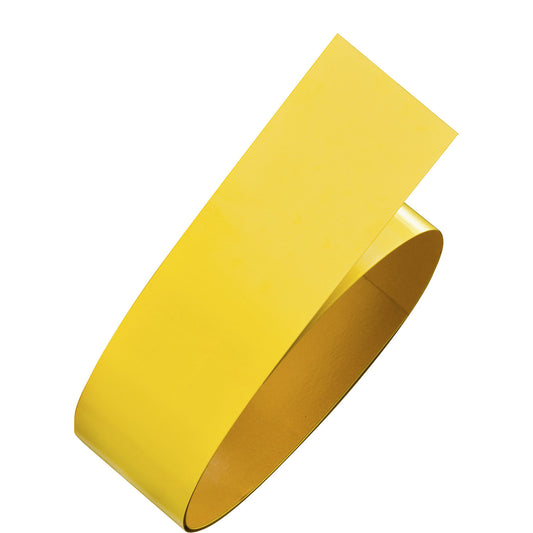 Floor marking tape made of flat-rolled steel, width 75 mm, roll length 6 m, yellow.