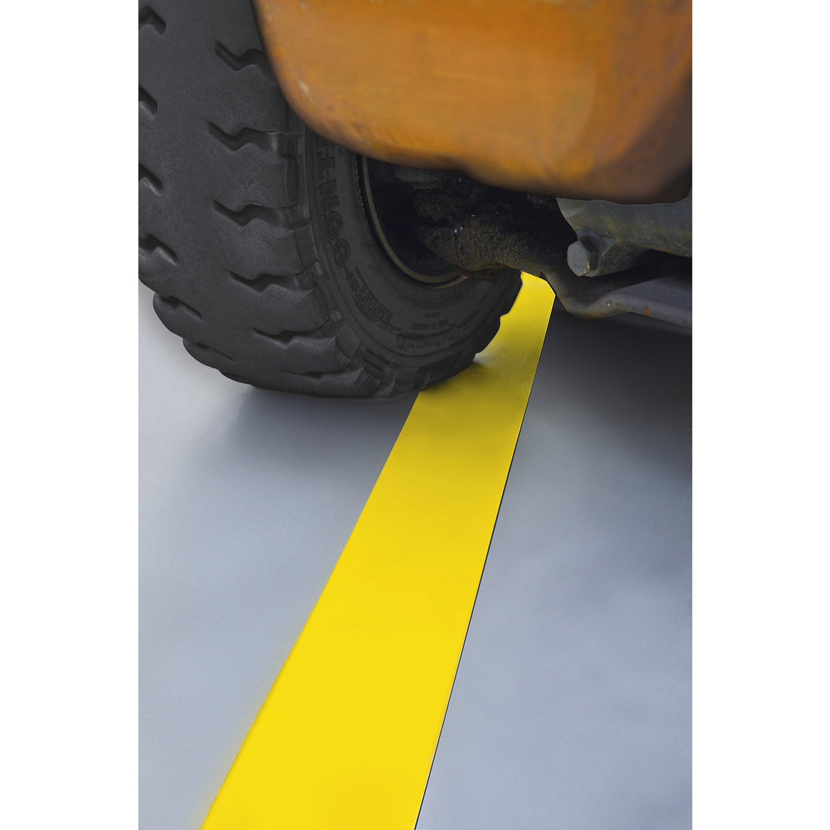 Floor marking tape made of flat-rolled steel, width 75 mm, roll length 1.5 m, white.