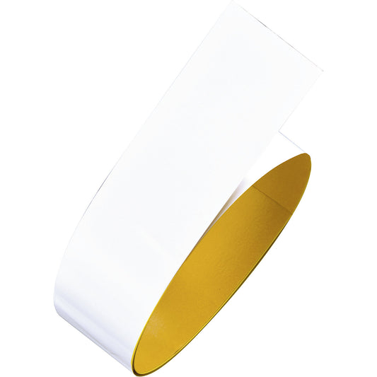 Floor marking tape made of flat-rolled steel, width 75 mm, roll length 1.5 m, white.