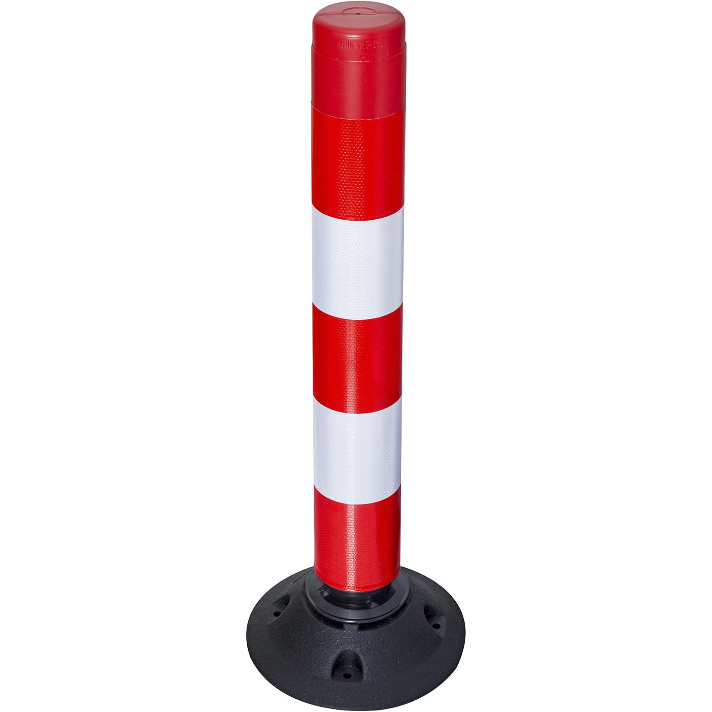 LeitPin traffic cylinder, height 760 mm, red / white reflective.