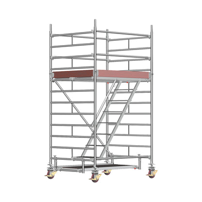 Universal mobile access tower, with ladder frame, platform 1.80 x 1.50 m, tower height 3.43 m.