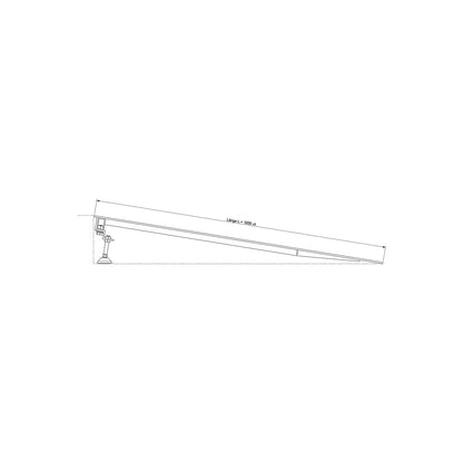 Bridge plate, variable to adjust, 120 - 165 mm height difference.