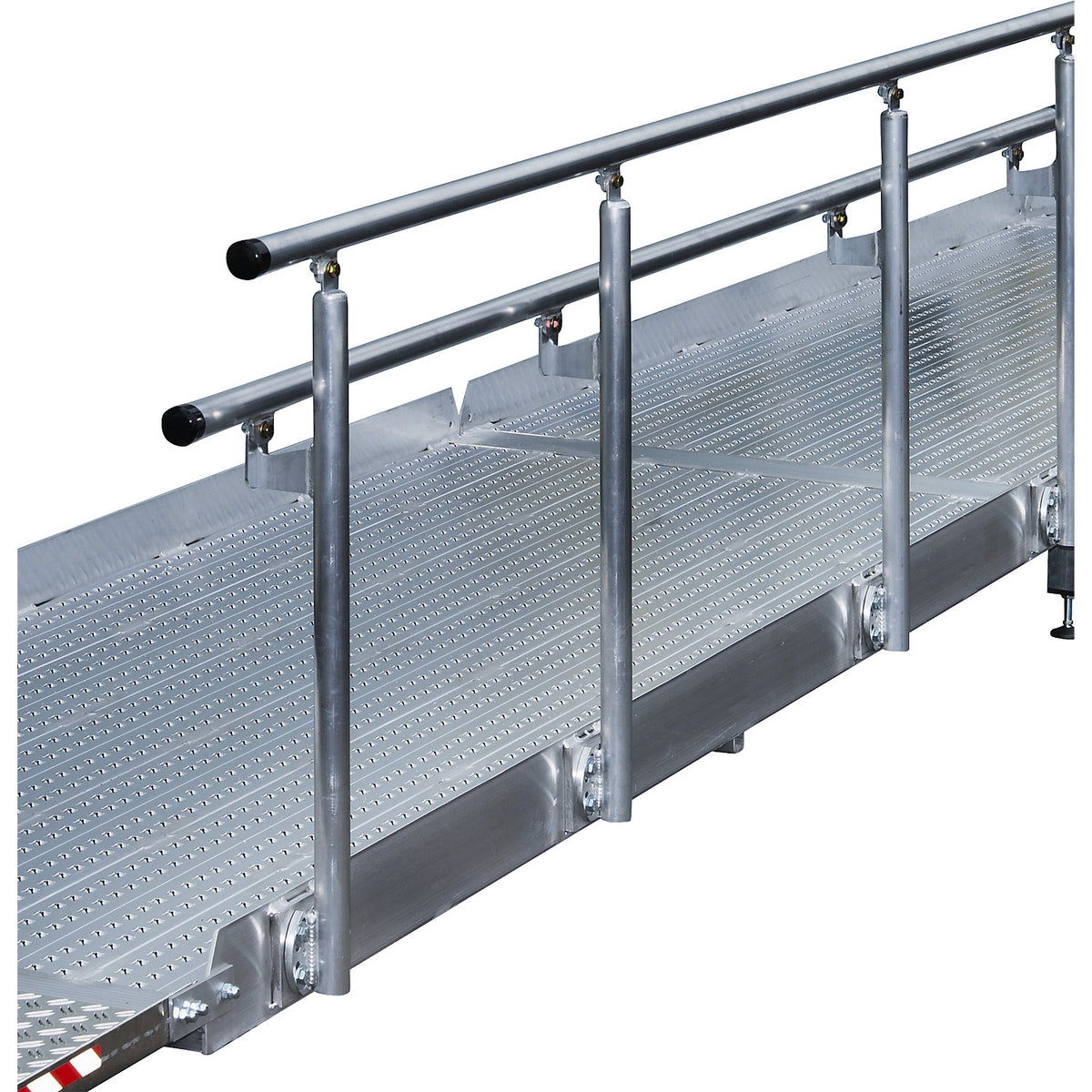 Railing for stair ramp, 2 hand rails, for length 2975 mm, 4 posts.