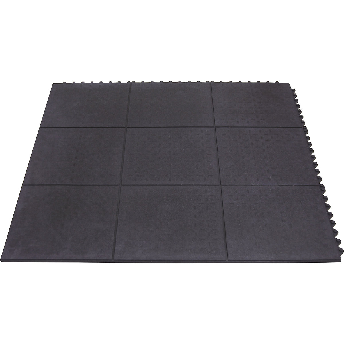 Industrial workstation matting, Yoga Solid Basic industrial matting, 900 x 900 mm, closed surface.