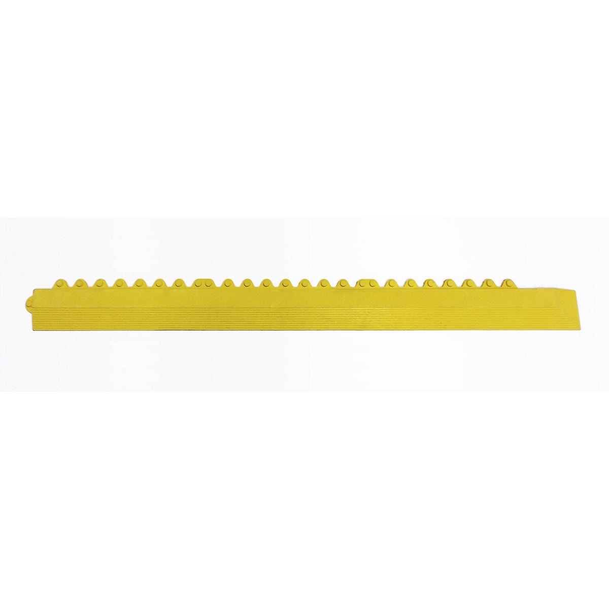 Border edge NBR, LxWxH 965 x 65 x 17 mm, yellow, including corner, male.