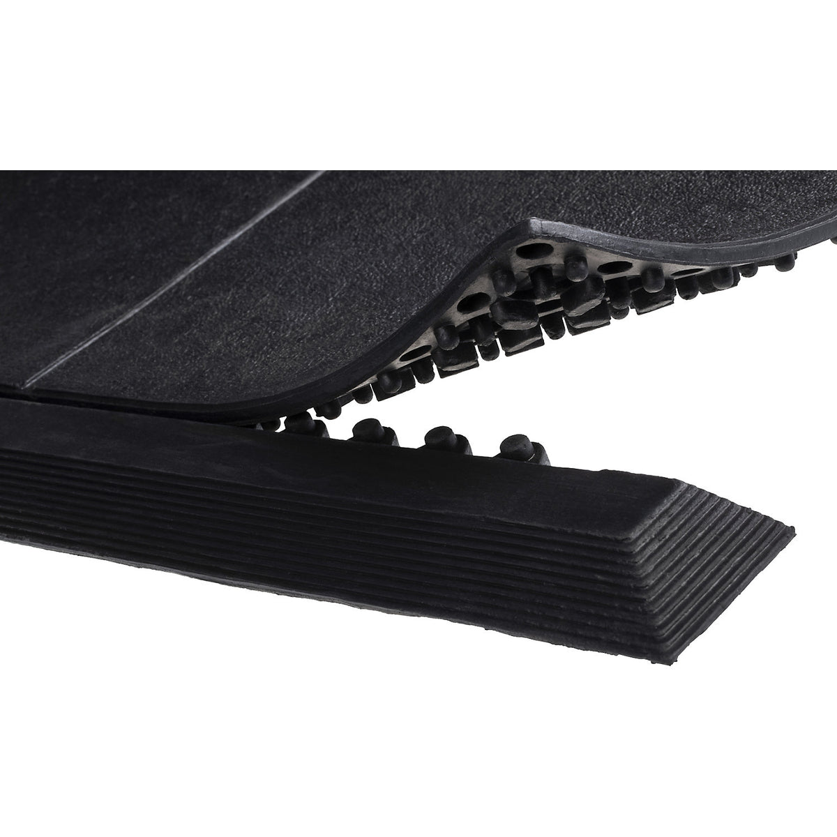 Border edge NBR/SP, LxWxH 965 x 65 x 17 mm, black, including corner, male.