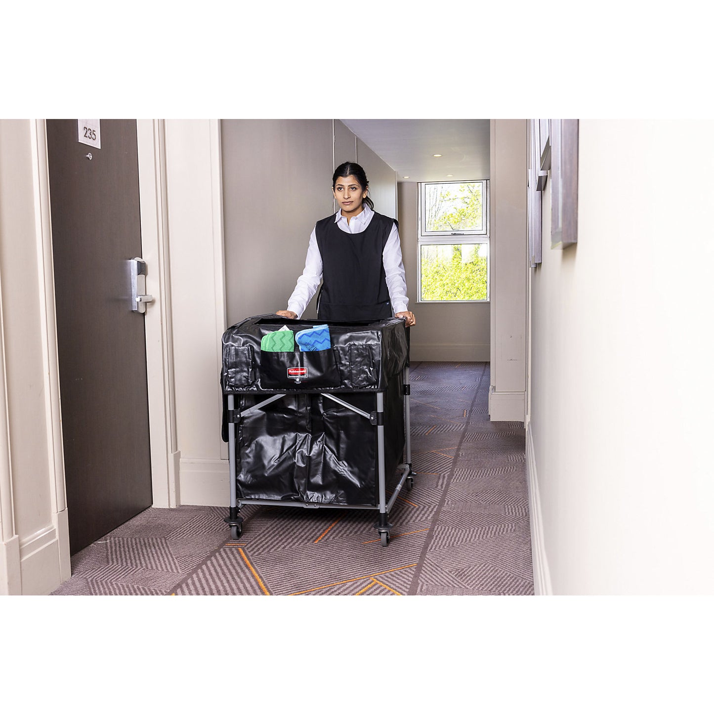 Laundry/waste trolley, WxD 889 x 113 mm, for 300 l.