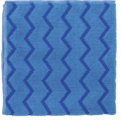 HYGEN™ microfibre cloths, pack of 12, 406 x 406 mm, blue.