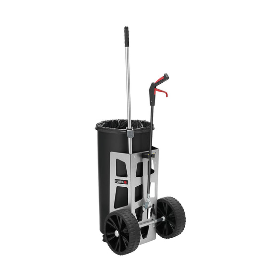EASY UNO waste collection trolley, with 1 bin, incl. litter grabber.