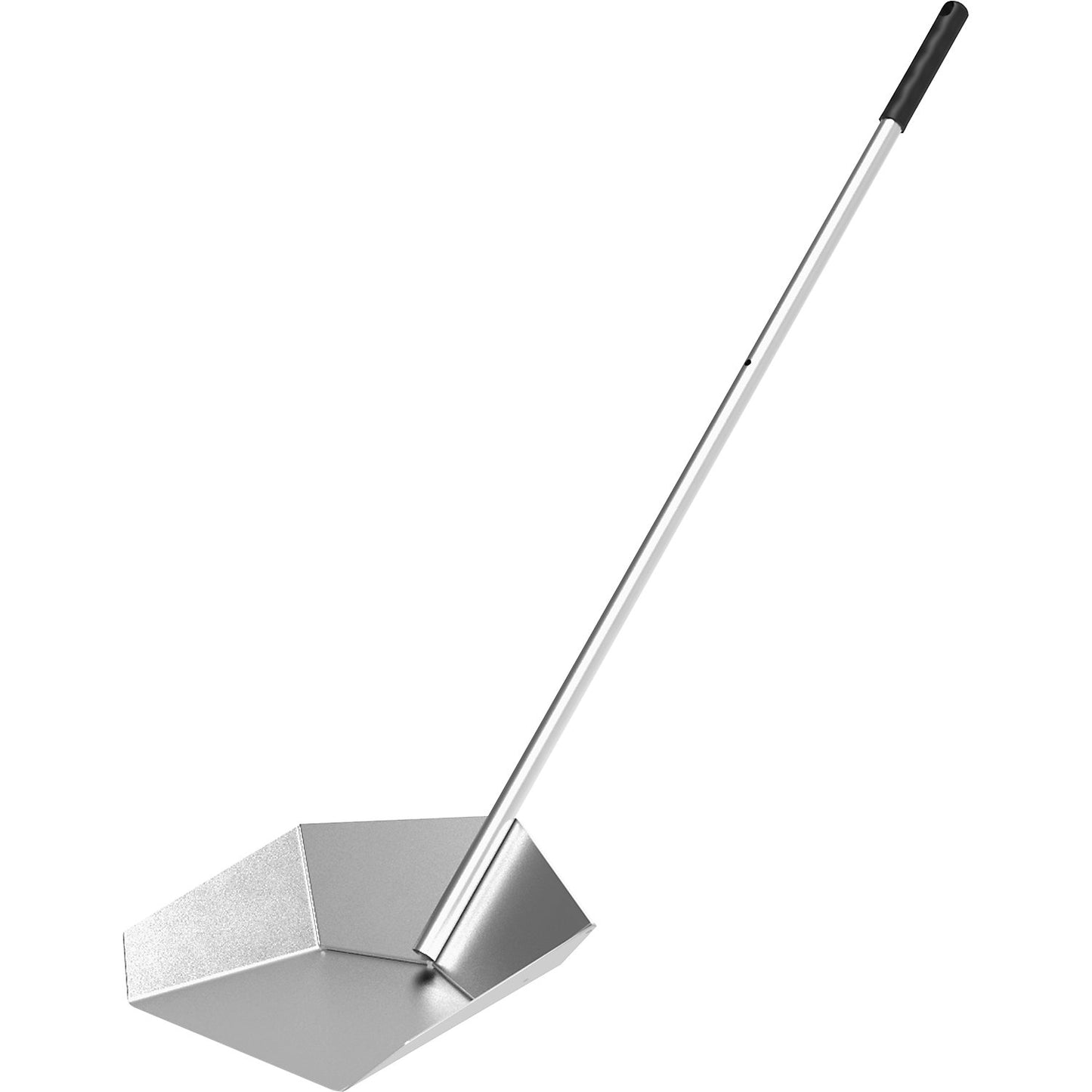 DUSTY SHOVEL hand shovel, with a long broomstick, pack of 2, aluminium.