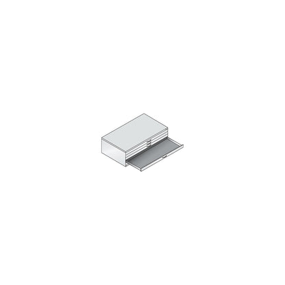 Drawing cabinet, A0, 5 drawers, height 420 mm, traffic white.