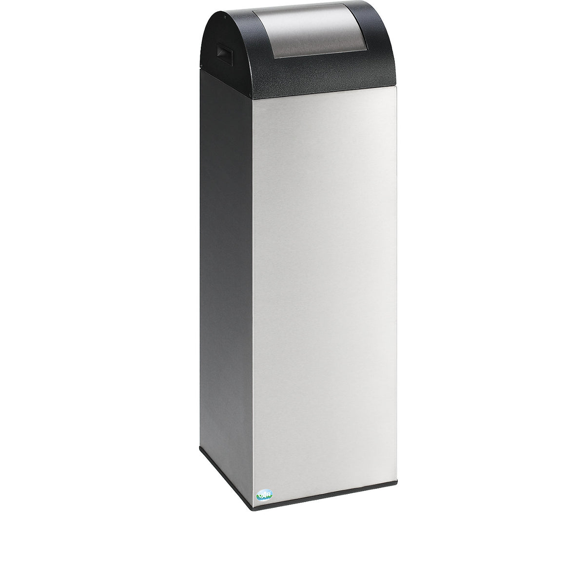 Self extinguishing recyclable waste collector, capacity 89 l, HxWxD 1045 x 320 x 320 mm, stainless steel.