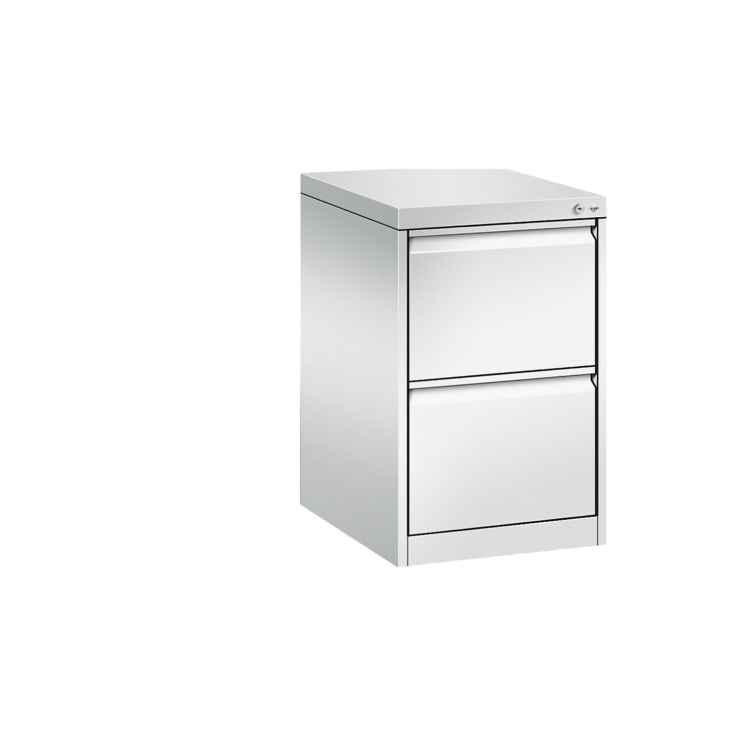 ACURADO suspension filing cabinet, 1 track, 2 drawers, light grey.