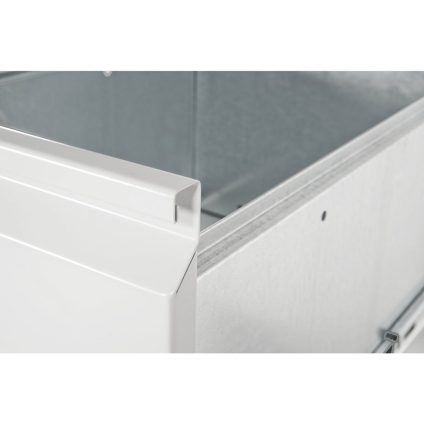 ACURADO suspension filing cabinet, 1 track, 2 drawers, light grey.