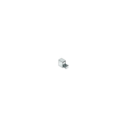 ACURADO suspension filing cabinet, 1 track, 2 drawers, light grey.