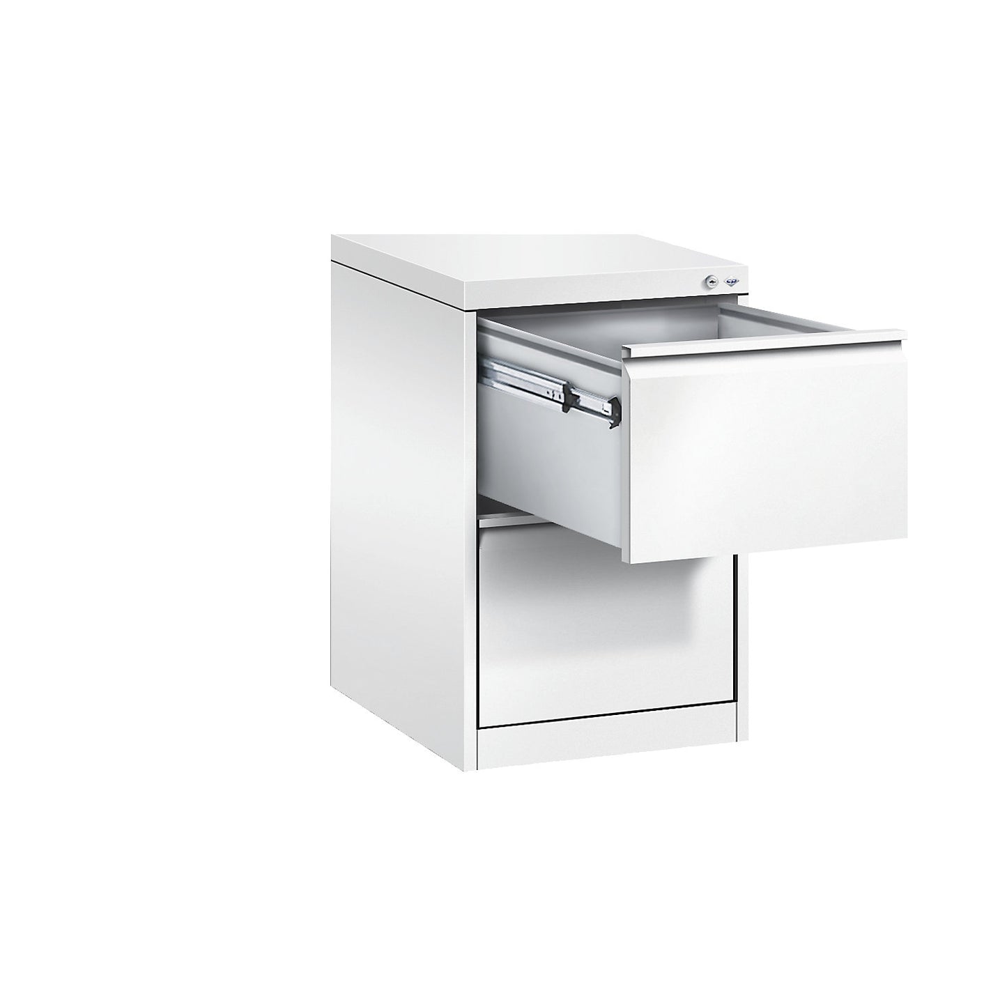 ACURADO suspension filing cabinet, 1 track, 2 drawers, traffic white.