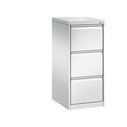 ACURADO suspension filing cabinet, 1 track, 3 drawers, light grey.