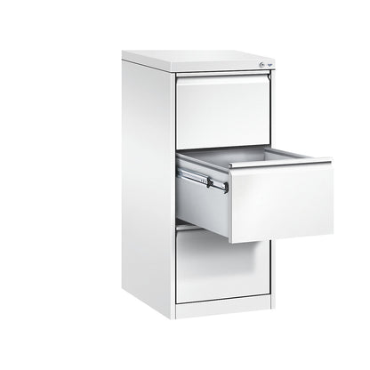 ACURADO suspension filing cabinet, 1 track, 3 drawers, traffic white.