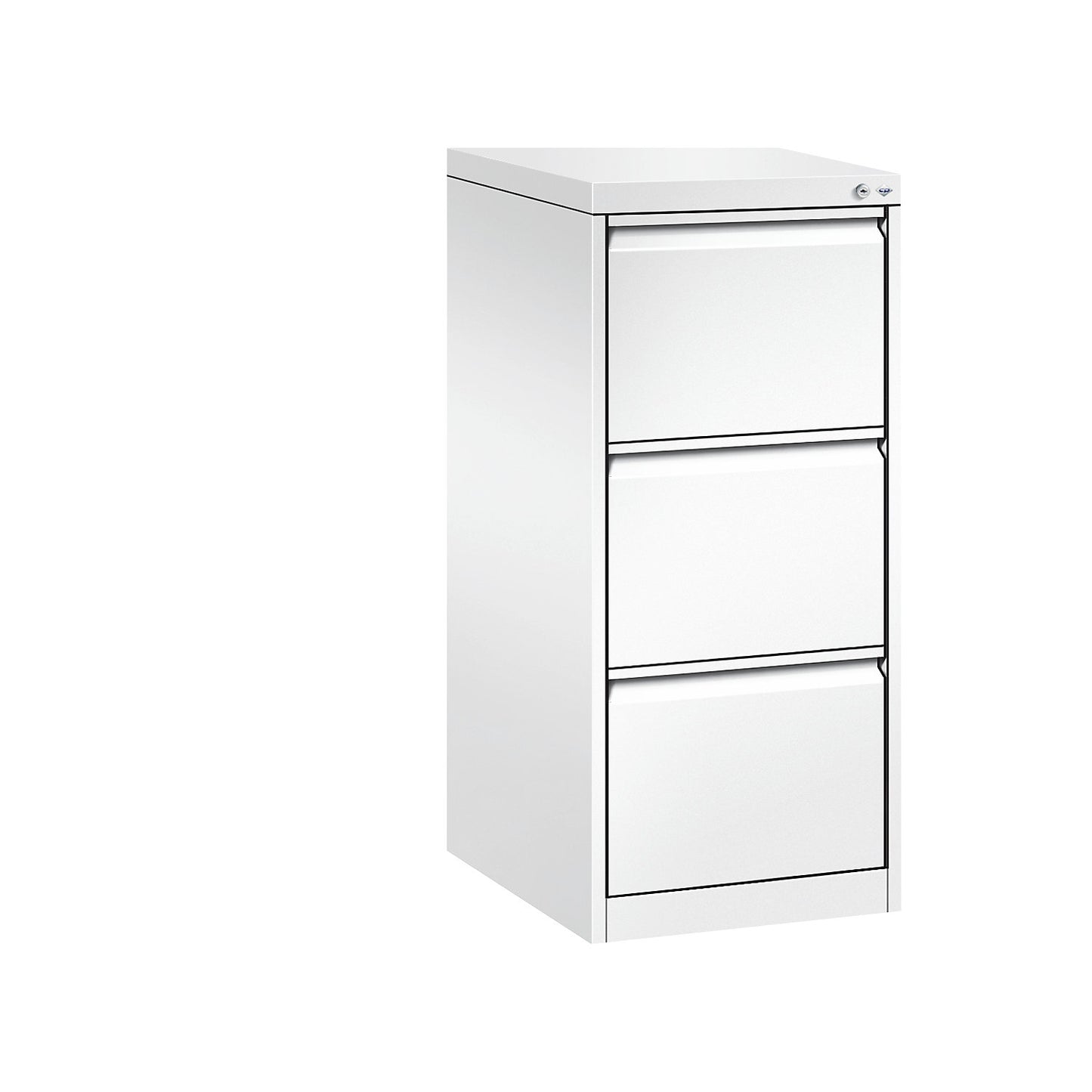 ACURADO suspension filing cabinet, 1 track, 3 drawers, traffic white.