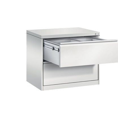 ACURADO suspension filing cabinet, 2 track, 2 drawers, light grey.