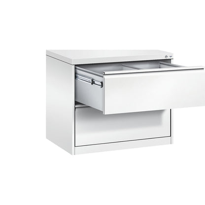 ACURADO suspension filing cabinet, 2 track, 2 drawers, traffic white.