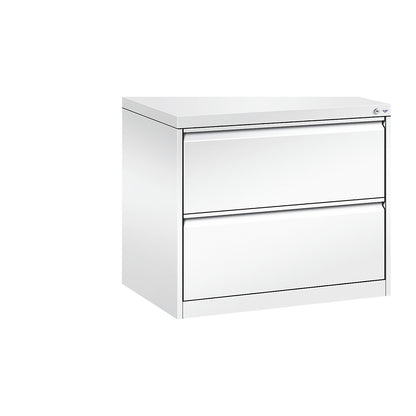 ACURADO suspension filing cabinet, 2 track, 2 drawers, traffic white.