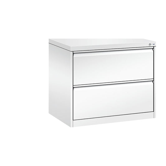 ACURADO suspension filing cabinet, 2 track, 2 drawers, traffic white.