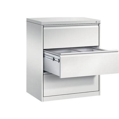 ACURADO suspension filing cabinet, 2 track, 3 drawers, light grey.