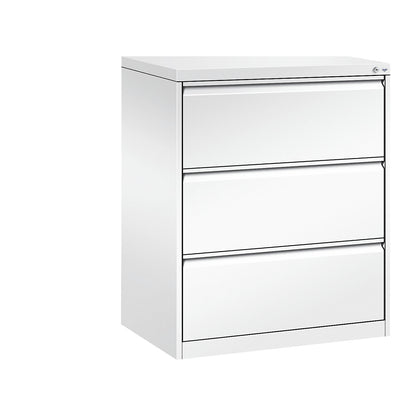ACURADO suspension filing cabinet, 2 track, 3 drawers, traffic white.