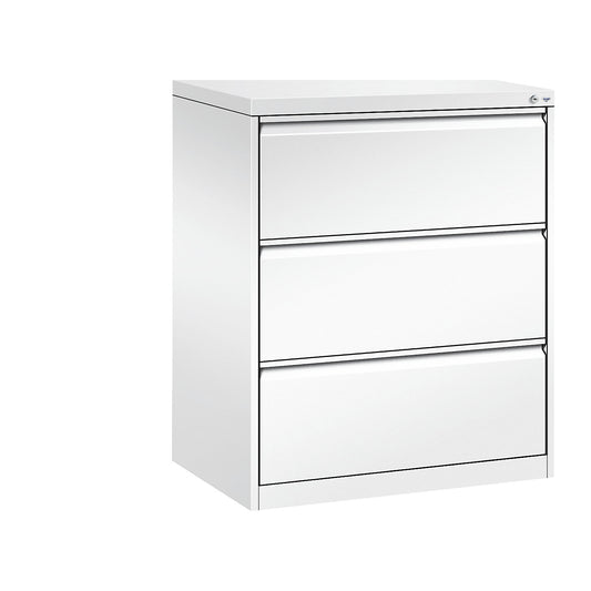 ACURADO suspension filing cabinet, 2 track, 3 drawers, traffic white.