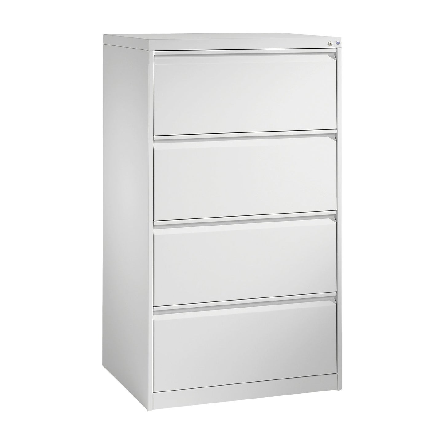 ACURADO suspension filing cabinet, 2 track, 4 drawers, light grey.