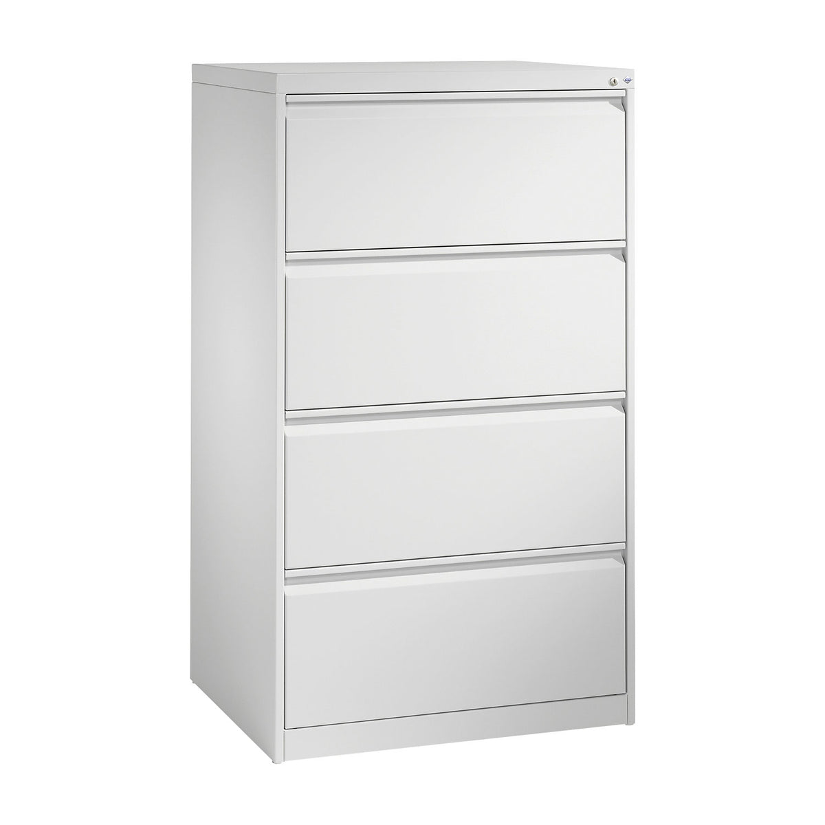 ACURADO suspension filing cabinet, 2 track, 4 drawers, light grey.