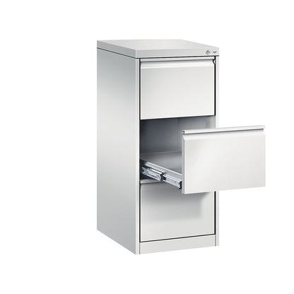 ACURADO index card cabinet, 1 track, 3 drawers, light grey.