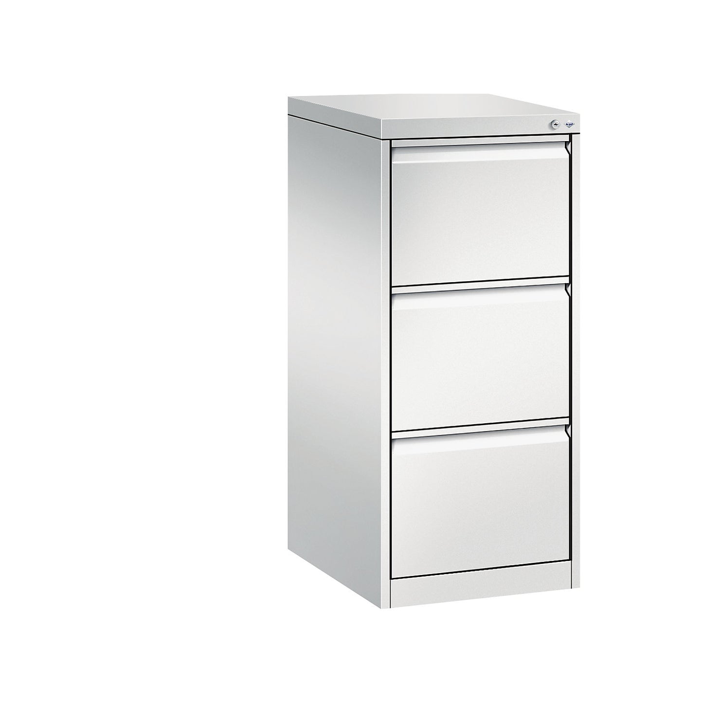 ACURADO index card cabinet, 1 track, 3 drawers, light grey.