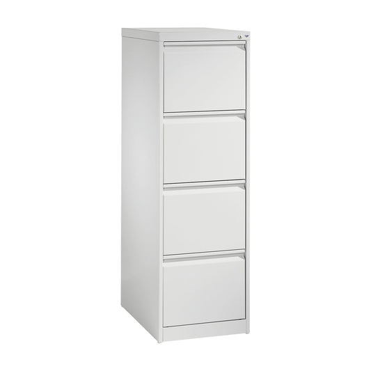 ACURADO index card cabinet, 1 track, 4 drawers, light grey.