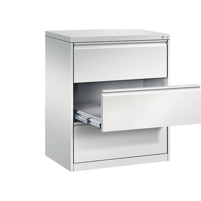 ACURADO index card cabinet, 2 track, 3 drawers, light grey.