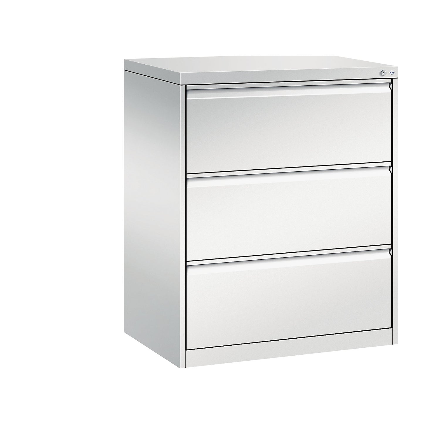 ACURADO index card cabinet, 2 track, 3 drawers, light grey.