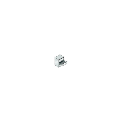 ACURADO index card cabinet, 2 track, 3 drawers, light grey.