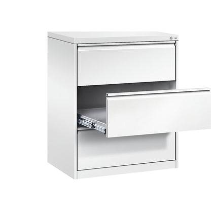 ACURADO index card cabinet, 2 track, 3 drawers, traffic white.