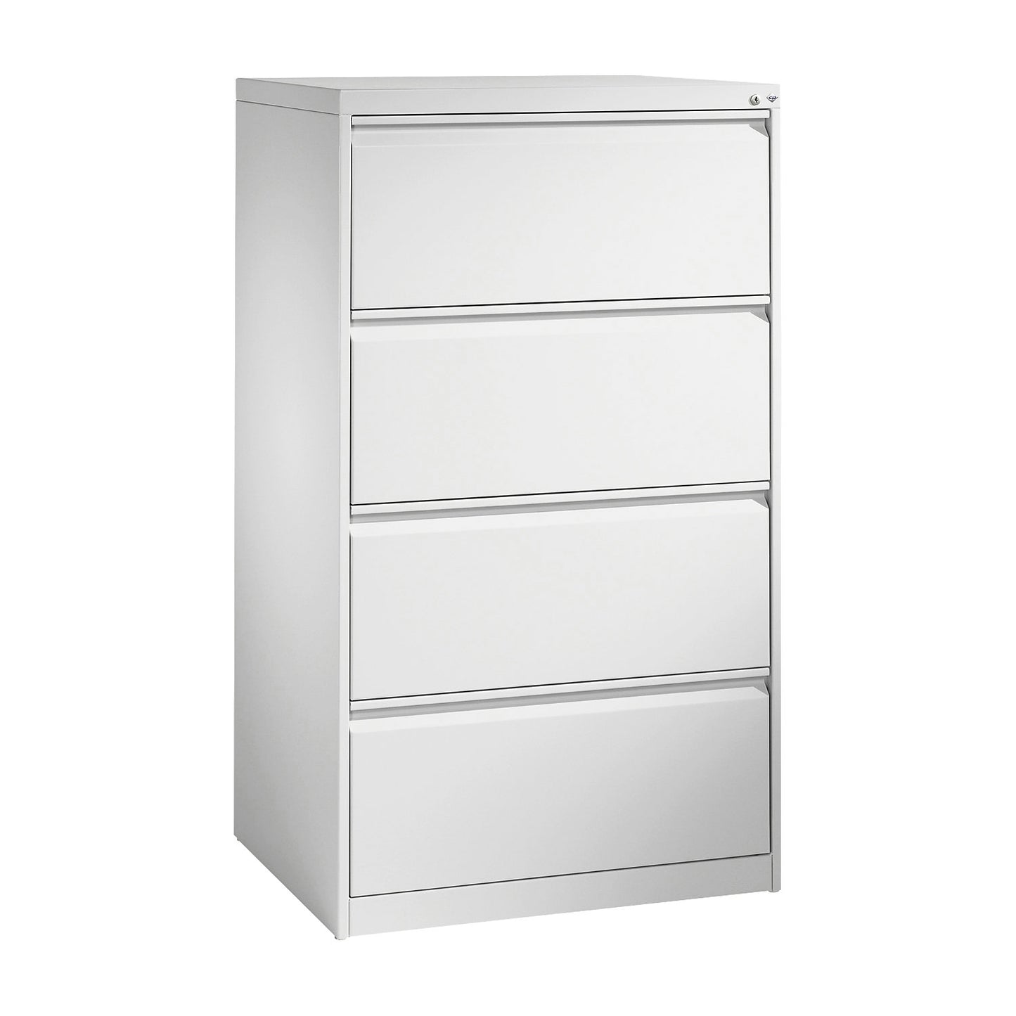 ACURADO index card cabinet, 2 track, 4 drawers, light grey.