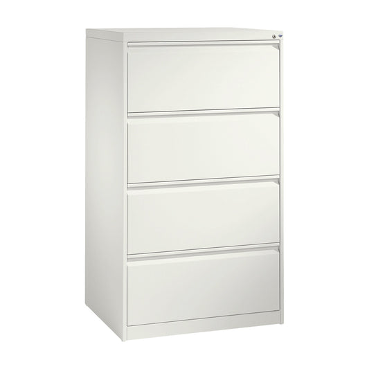 ACURADO index card cabinet, 2 track, 4 drawers, traffic white.