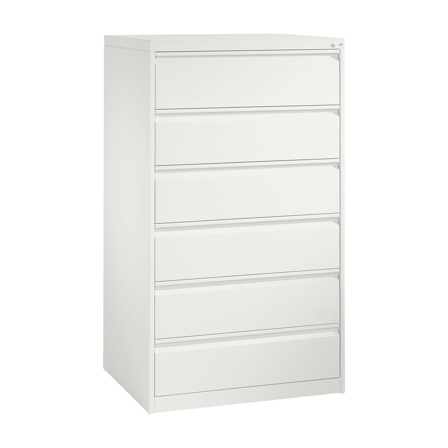 ACURADO index card cabinet, 3 track, 6 drawers, traffic white.